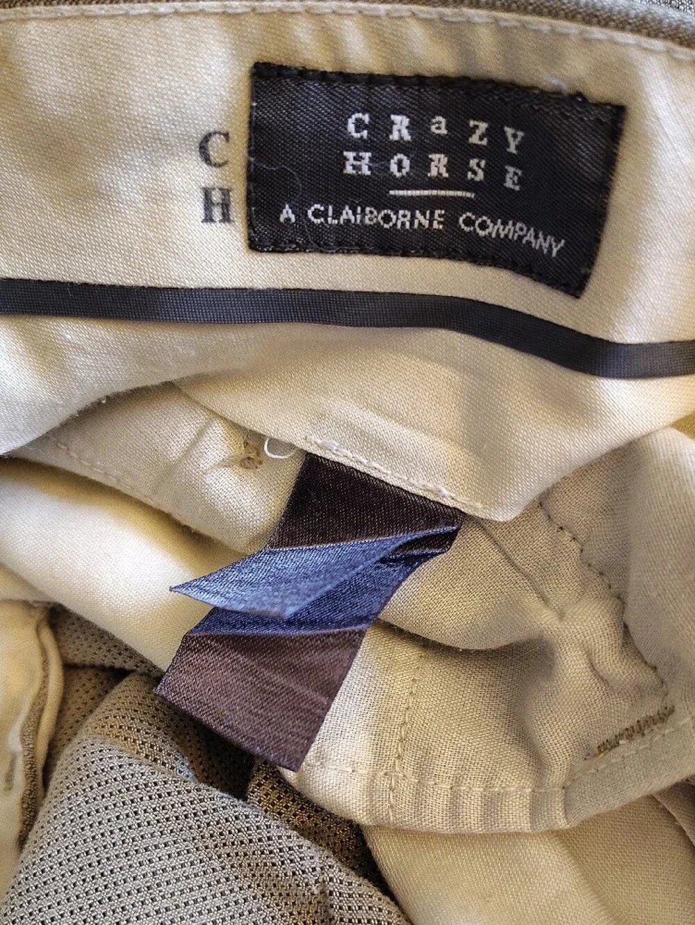 Crazy Horse Men's Light Beige Dress Pants